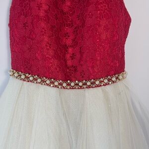 American Princess Red and White Dress